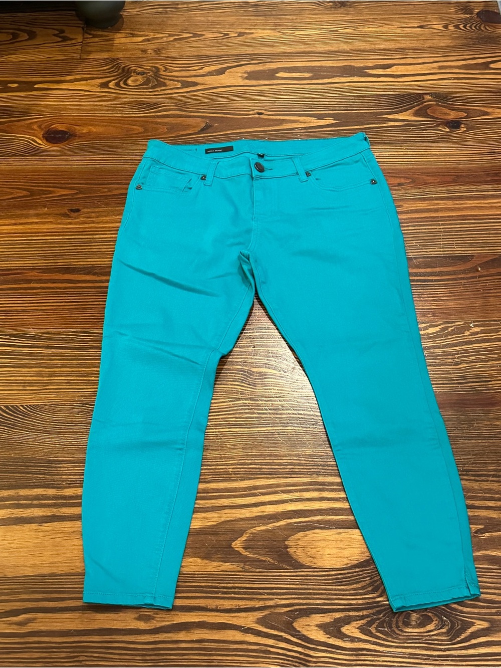 Kut from the Kloth Teal Cropped Skinny Jeans